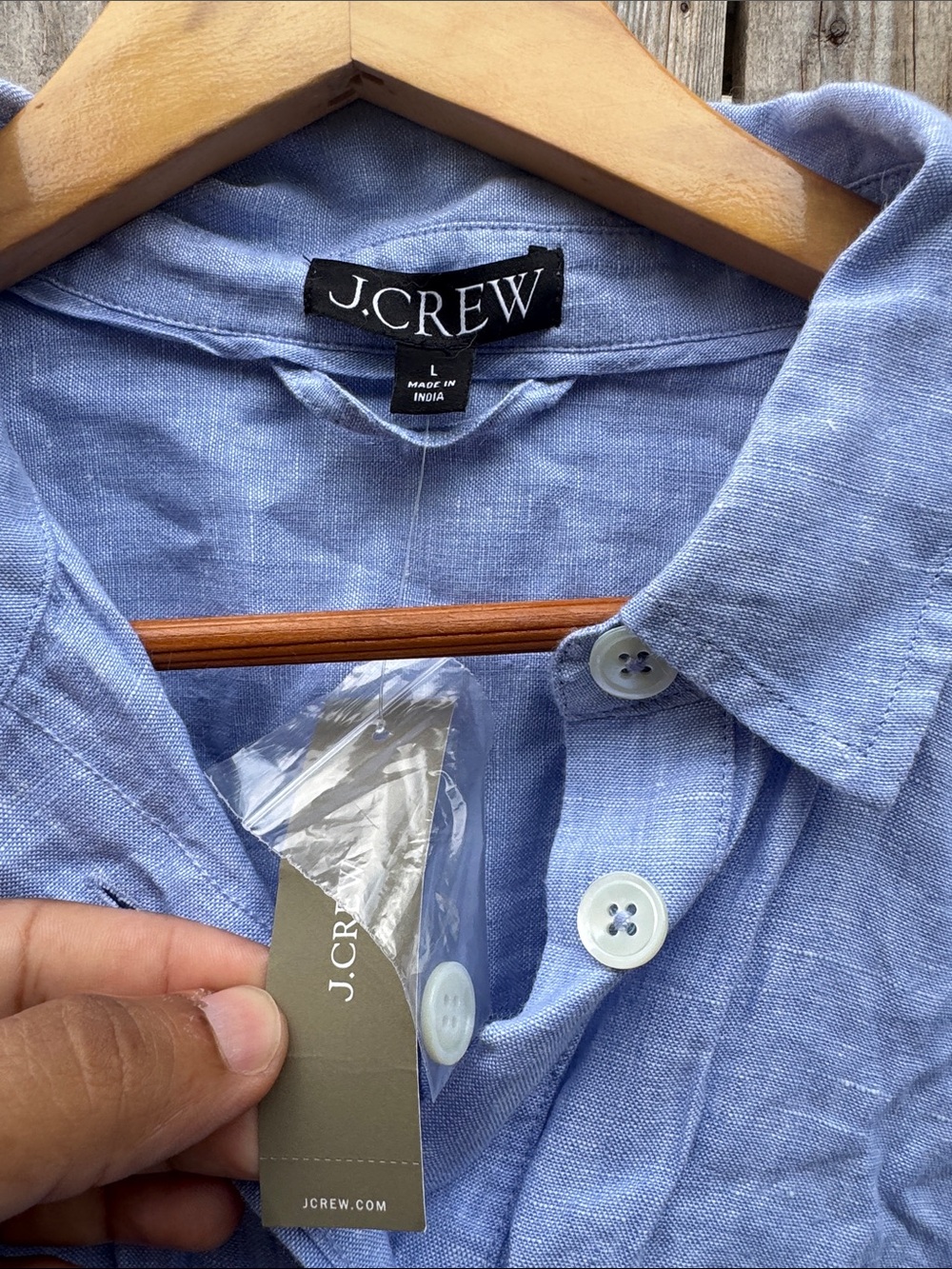 J. Crew linen capitaine shirt dress NWT - Picture 5 of 9